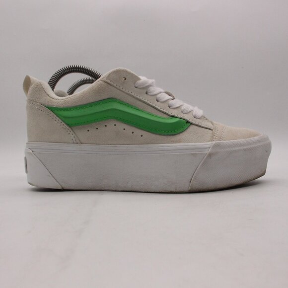 Vans Knu Stack Women's 8 Men's 6.5 Casual Platform Festival Sneakers Gray Green - Picture 1 of 10